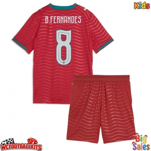 Portugal Bruno Fernandes #8 Replica Home Stadium Kit for Kids World Cup 2026 Short Sleeve (+ pants)